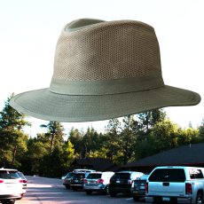 画像1: メッシュクラウン サファリ ハット（オリーブ）/Mesh Crown Safari Hat(Olive) (1)