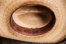 画像3: PBR プロフェッショナル ブルライダース ストロー カウボーイ ハット（ナチュラル・ブラウン）ラージサイズ61cm〜63cm/PBR Cowboy Hat(Natural/Brown) (3)