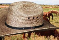 画像2: ジャスティン パームストロー カウボーイハット（ナチュラル）大きいサイズあり/Justin Western Straw Cowboy Hat(Natural) (2)