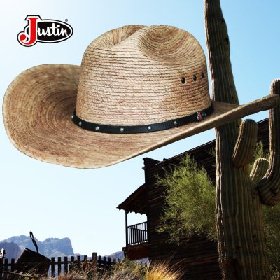 画像2: ジャスティン パームストロー カウボーイハット（ナチュラル）大きいサイズあり/Justin Western Straw Cowboy Hat(Natural)