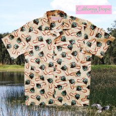 画像1: カリフォルニア トロピック USA キャンプシャツ（カメラファン）/California Tropic Camp Shirt (1)