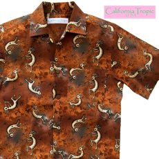 画像1: カリフォルニア トロピック USA キャンプシャツ（ココペリ）/California Tropic Camp Shirt (1)