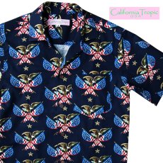 画像1: カリフォルニア トロピック USA キャンプシャツ（アメリカンイーグル）/California Tropic Camp Shirt (1)