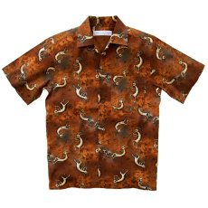 画像3: カリフォルニア トロピック USA キャンプシャツ（ココペリ）/California Tropic Camp Shirt (3)