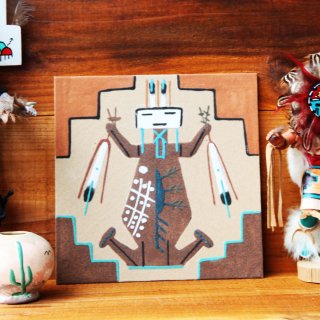 アメリカインディアン ナバホ族 サンドペイント 砂絵/Navajo