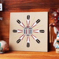 画像1: アメリカインディアン ナバホ族 サンドペイント 砂絵/Navajo Sandpainting (1)