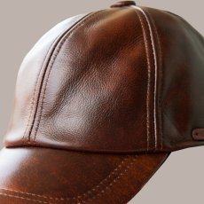 画像2: レザーキャップ（コーヒー）/Leather Cap(Coffee) (2)