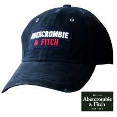 画像1: アバクロンビー＆フィッチ ロゴ キャップ（ネイビー）/Abercrombie&Fitch Cap(Navy) (1)