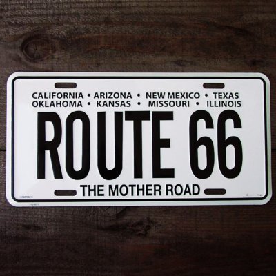 画像1: ルート66 ライセンスプレート マザーロード/The Mother Road Route 66 License Plate