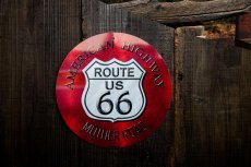 画像2: ルート66 アメリカン ハイウェイ メタルサイン/Metal Sign Route 66 AMERICAN HIGHWAY (2)
