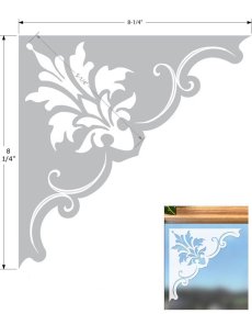画像3: ウインドウ コーナー用 ウォールペーパー(4シート入り）/”Wallpaper” For Windows！4 Decoorative Corners (3)