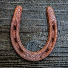 画像1: ウエスタン ウォールデコ ラストアイアン ホースシュー・蹄鉄/Iron Wall Decor (Rust Horseshoe) (1)