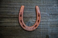 画像2: ウエスタン ウォールデコ ラストアイアン ホースシュー・蹄鉄/Iron Wall Decor (Rust Horseshoe) (2)