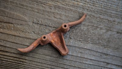 画像3: ウエスタン ウォールデコ ラストアイアン テキサス ロングホーン/Iron Wall Decor (Rust Texas Longhorn)