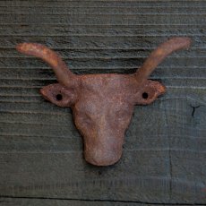 画像1: ウエスタン ウォールデコ ラストアイアン ステアーヘッド/Iron Wall Decor (Rust Steer Head) (1)