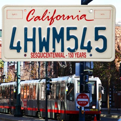 画像1: アメリカ カリフォルニア州 ナンバープレート・150周年記念 カーライセンスプレート/California License Plate SESQUICENTENNIAL-150 YEARS