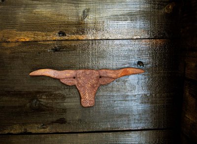 画像3: ラストアイアン ウエスタン ウォールデコ  テキサス ロングホーン（29cm）/Iron Wall Decor (Rust Texas Longhorn)
