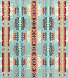 画像2: PENDLETON ペンドルトン ジャガードバスタオル（チーフジョセフ アクア）/Pendleton Chief Joseph Spa Towel(Aqua) (2)