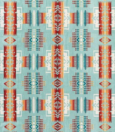 画像2: PENDLETON ペンドルトン ジャガードバスタオル（チーフジョセフ アクア）/Pendleton Chief Joseph Spa Towel(Aqua)