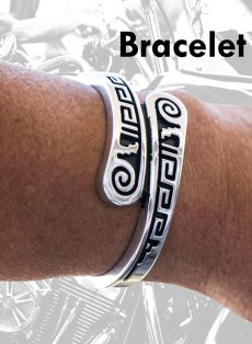 画像2: ブレスレット（シルバー・ブラック）/Bracelet (2)