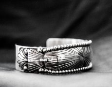 画像3: アメリカインディアン ナバホ族 スターリングシルバー ハンドメイド ブレスレット/Navajo Sterling Silver Bracelet (3)