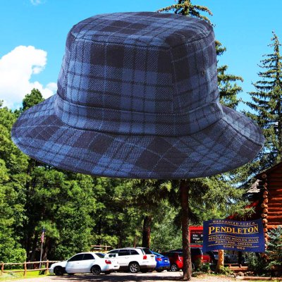 画像1: ペンドルトン バケット ハット（ペンドルトンブループラッド）/Pendleton Plaid Bucket Hat