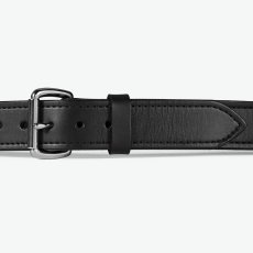 画像2: フィルソン ダブル ベルト ブラック（幅38mm 厚み7mm）/Filson 1-1/2 Bridle Leather Double Belt(Black) (2)