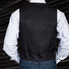 画像3: スカリー オールドウエスト ベスト（ソリッドブラック）/Scully Old West Vest (Solid Black) (3)