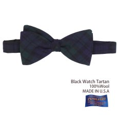 画像1: ペンドルトン アメリカ製 ウール ボウタイ 蝶ネクタイ（ブラックウォッチタータン）/Pendleton Bow Tie Black Watch Tartan (1)
