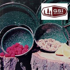 画像2: ジーエスアイ ほうろう スープ ボウル（フォレストグリーン）/GSI Enamelware Mixing Bowl(Forest Green) (2)