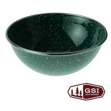 画像1: ジーエスアイ ほうろう スープ ボウル（フォレストグリーン）/GSI Enamelware Mixing Bowl(Forest Green) (1)