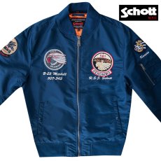 画像7: ショット NYC MA-1 フライト ジャケット（ブラック）大きいサイズ2XL/Schott NYC MA-1 Commemorative Flight Jacket(Black) (7)