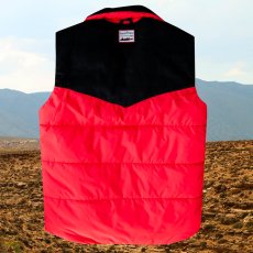 画像4: パンハンドルスリム パウダーリバー カウボーイ リバーシブル ベスト（ブラック・スカーレット）XXS/Panhandleslim Cowboy Reversible Vest(Black/Scarlet) (4)