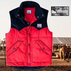 画像1: パンハンドルスリム パウダーリバー カウボーイ リバーシブル ベスト（ブラック・スカーレット）XXS/Panhandleslim Cowboy Reversible Vest(Black/Scarlet) (1)