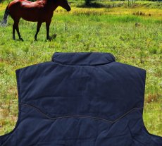 画像4: アウトバック トレーディング カウボーイ ダウン ベスト（ネイビー）/Outback Trading Down Vest(Navy) (4)