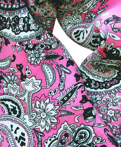 画像1: カウボーイ 大判スカーフ ワイルドラグ ペイズリー ピンク/100% Silk Wild Rags(Paisley/Pink)