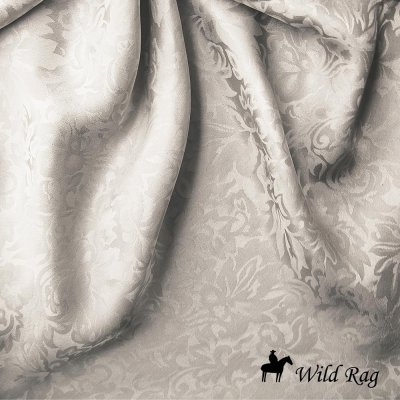 画像1: ワイルドラグ（カウボーイ大判スカーフ）シルバー/100% Silk Wild Rags(Silver)