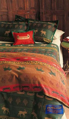 画像2: ペンドルトン バージンウール ピロー（ムース＆カヌー）/Pendleton Adirondack Toss Pillows (2)