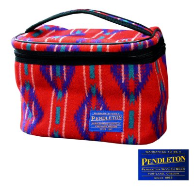 画像1: ペンドルトン ウール トラベル キット ケース（レッド）/Pendleton Travel Case(Red)