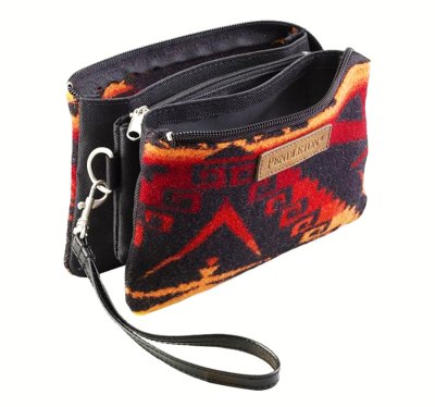 画像3: ペンドルトン スリーポケットキーパー ポーチ 小物入れ（レッド）/Pendleton Three-Pocket Keeper