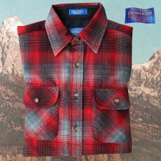 画像1: ペンドルトン バージンウールシャツ フィールドシャツ（レッド・ブラック）大きいサイズ L・XL・XXL/Pendleton Field Shirt (1)