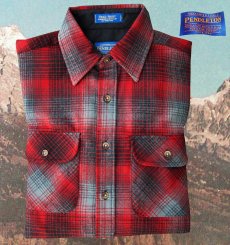 画像3: ペンドルトン バージンウールシャツ フィールドシャツ（レッド・ブラック）大きいサイズ L・XL・XXL/Pendleton Field Shirt (3)