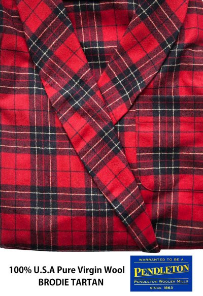 画像3: ペンドルトン ピュアーバージン ウール ローブ・ガウン（ブロディータータン）S/Pendleton Washable Whisper Wool Robe(Brodie Tartan)