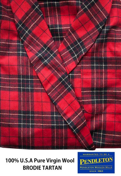 画像3: ペンドルトン ピュアーバージン ウール ローブ・ガウン（ブロディータータン）S/Pendleton Washable Whisper Wool Robe(Brodie Tartan)