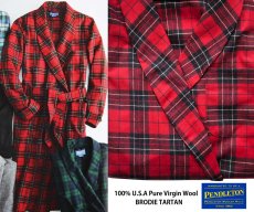 画像2: ペンドルトン ピュアーバージン ウール ローブ・ガウン（ブロディータータン）S/Pendleton Washable Whisper Wool Robe(Brodie Tartan) (2)