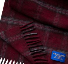 画像2: ペンドルトン ウエストランド ウーブンズ ヴァージン メリノウールマフラー（バーガンディー）/Pendleton Merino Wool Muffler(Burgundy) (2)