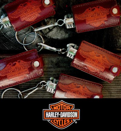 画像1: ハーレーダビッドソン レザー ライターケース/HARLEY-DAVIDSON Lighter Case