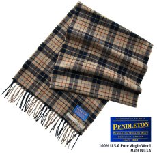 画像1: ペンドルトン ピュアバージンウール マフラー（ペンドルトン チェック）/Pendleton Whisperwool Muffler(The Pendleton Check) (1)