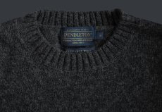 画像2: ペンドルトン シェトランド ウール セーター（ブラック ヘザー）/Pendleton Shetland Wool Sweater Black Heather (2)