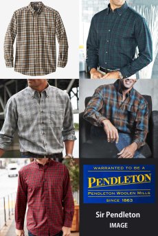 画像4: ペンドルトン サーペンドルトン ウールシャツ（レッド・グリーン・ホワイト）/Pendleton Sir Pendleton Wool Shirt(Red/Green/White) (4)
